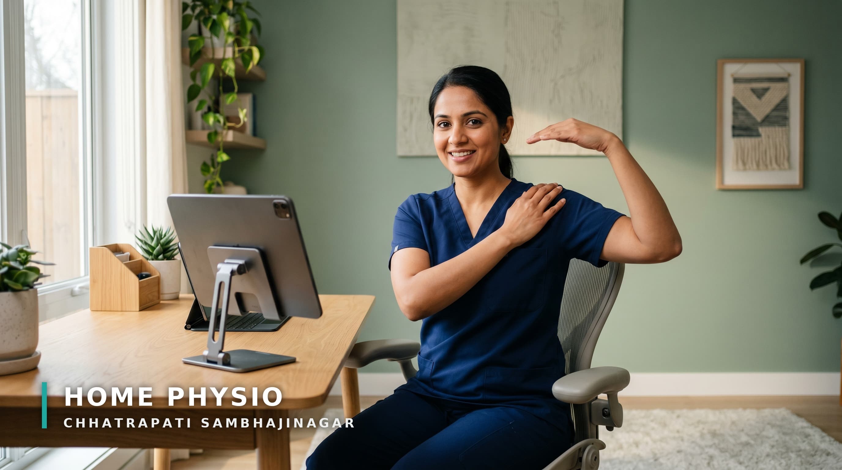 Live tele-physiotherapy video consultation