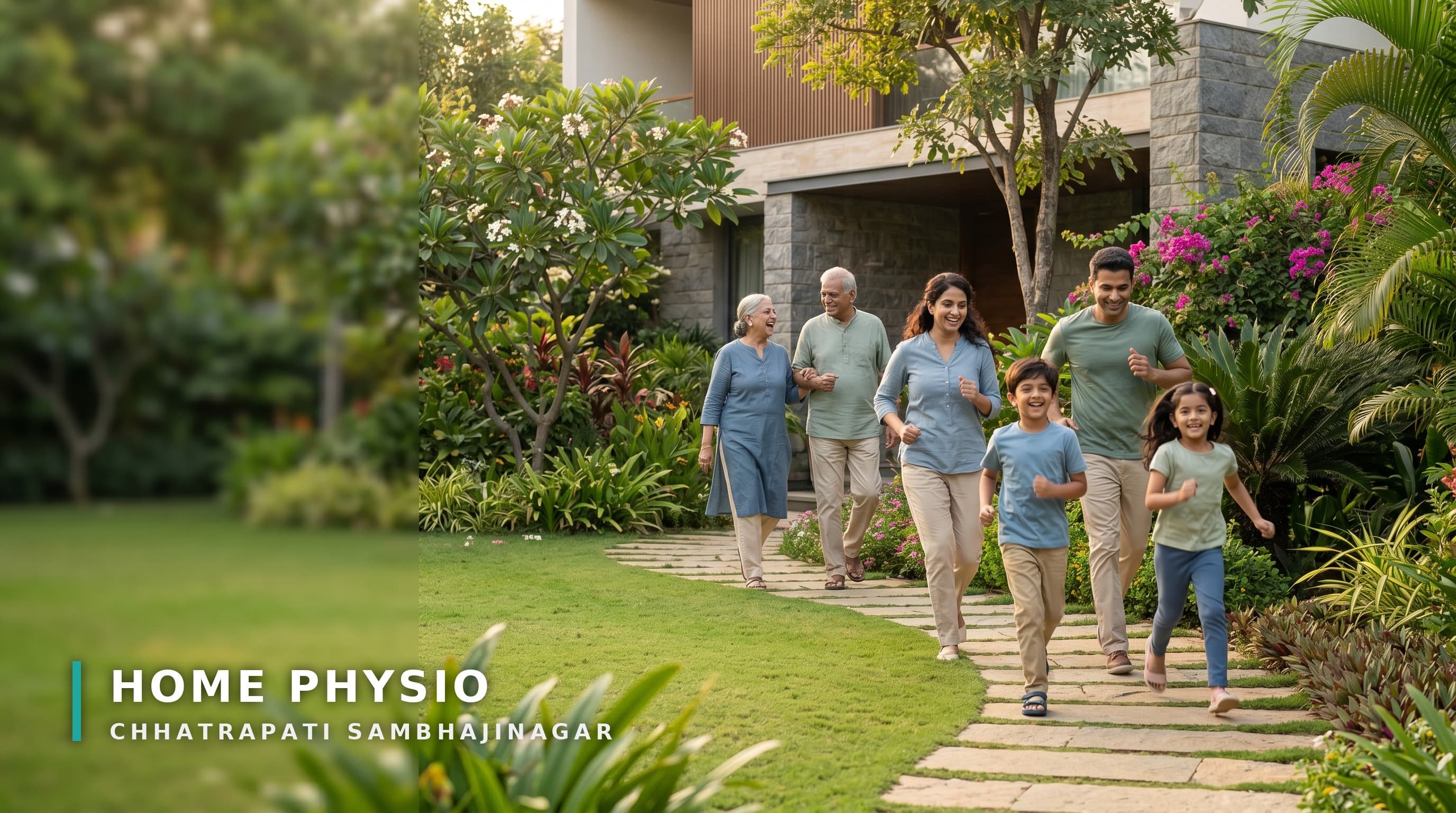 CrownPhysio lifestyle — patient enjoying a morning walk after recovery