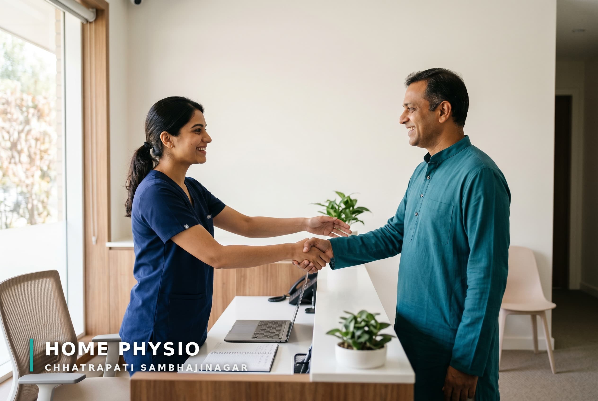 Welcoming reception area at CrownPhysio